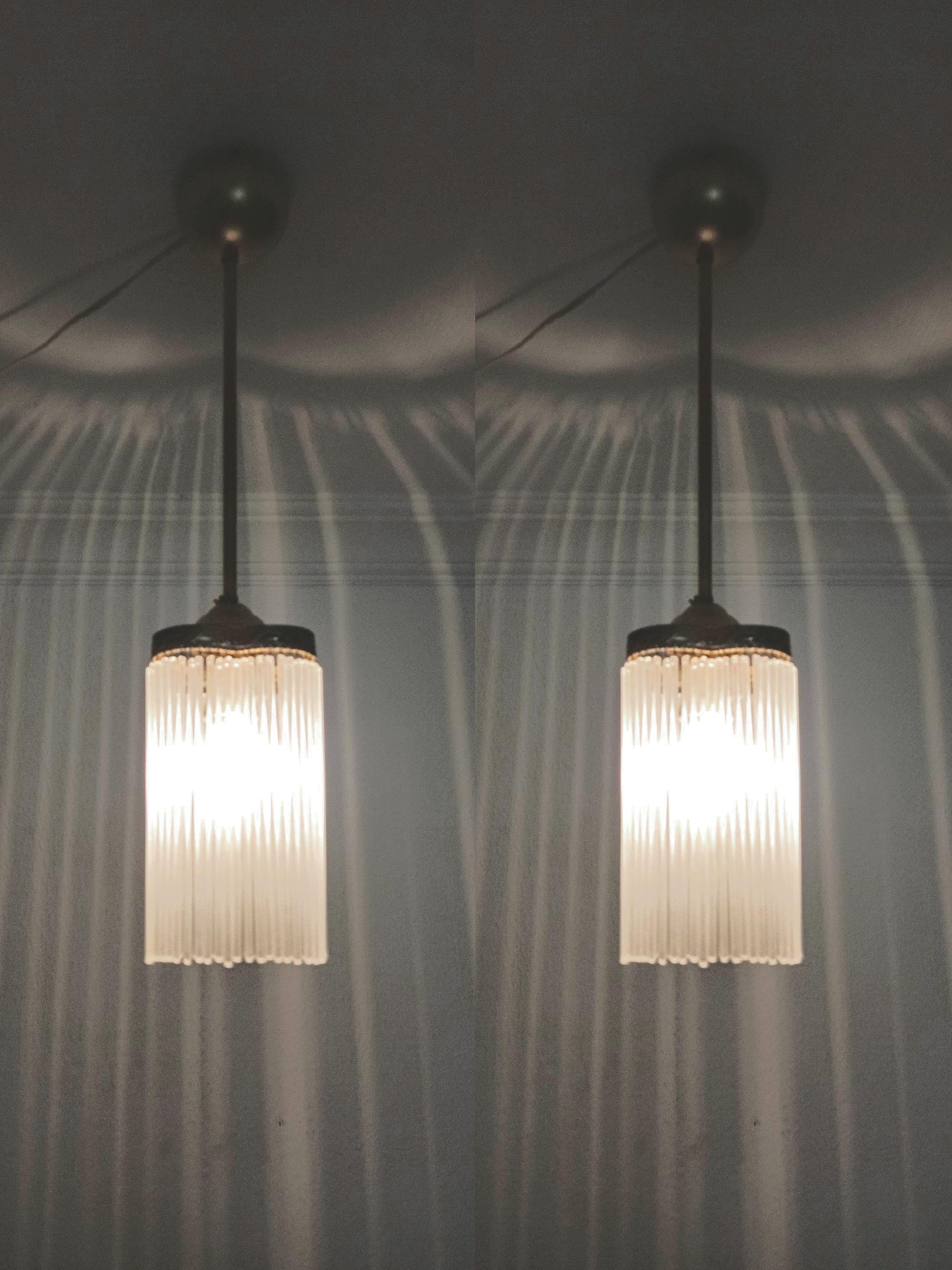 No.2レトロ照明 シャンデリア ミルクガラス 天井照明 スタンドライト