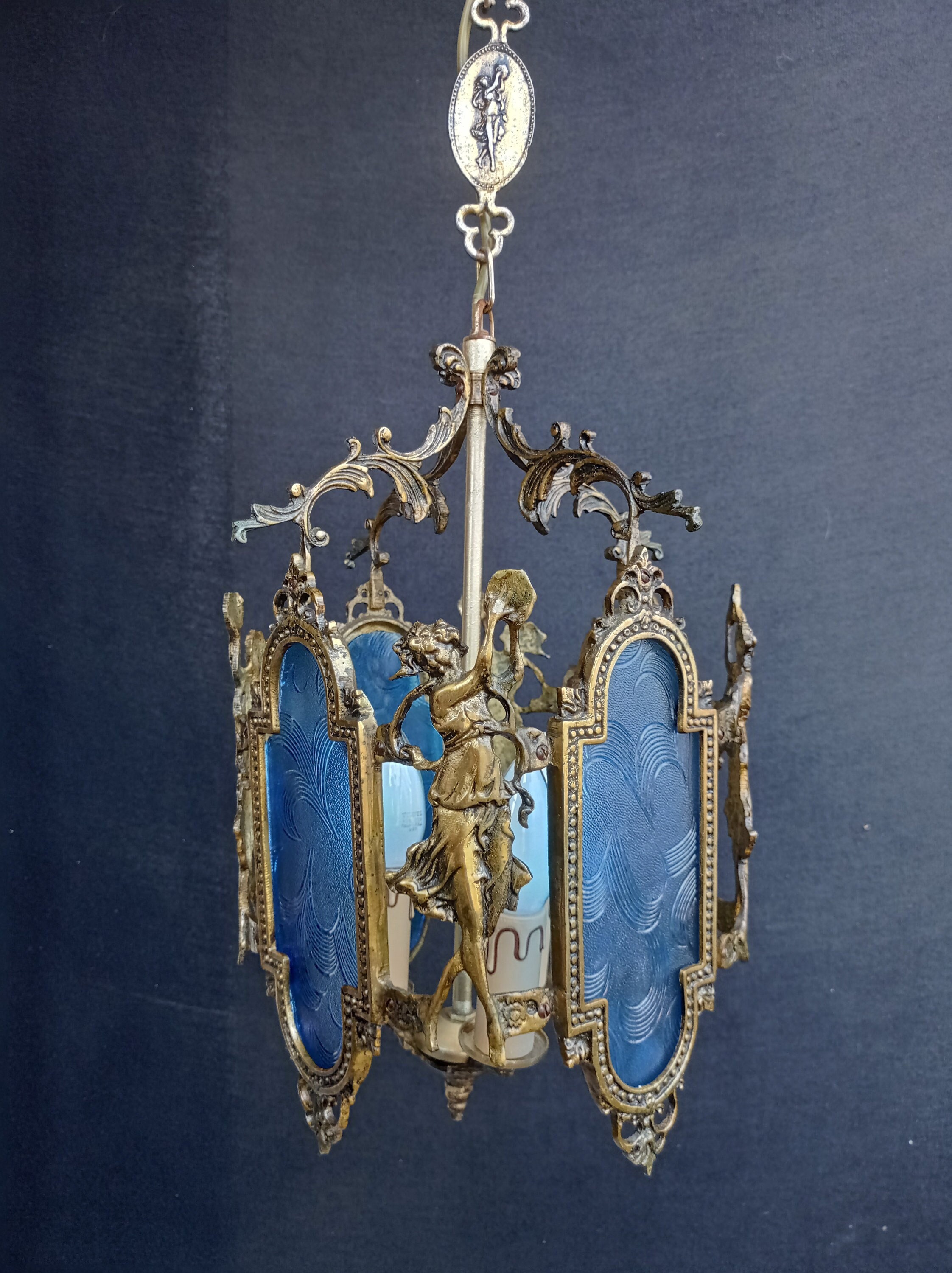 Antique Ceiling Angel Light Pendant Lamp Vintage French Solid Etsy