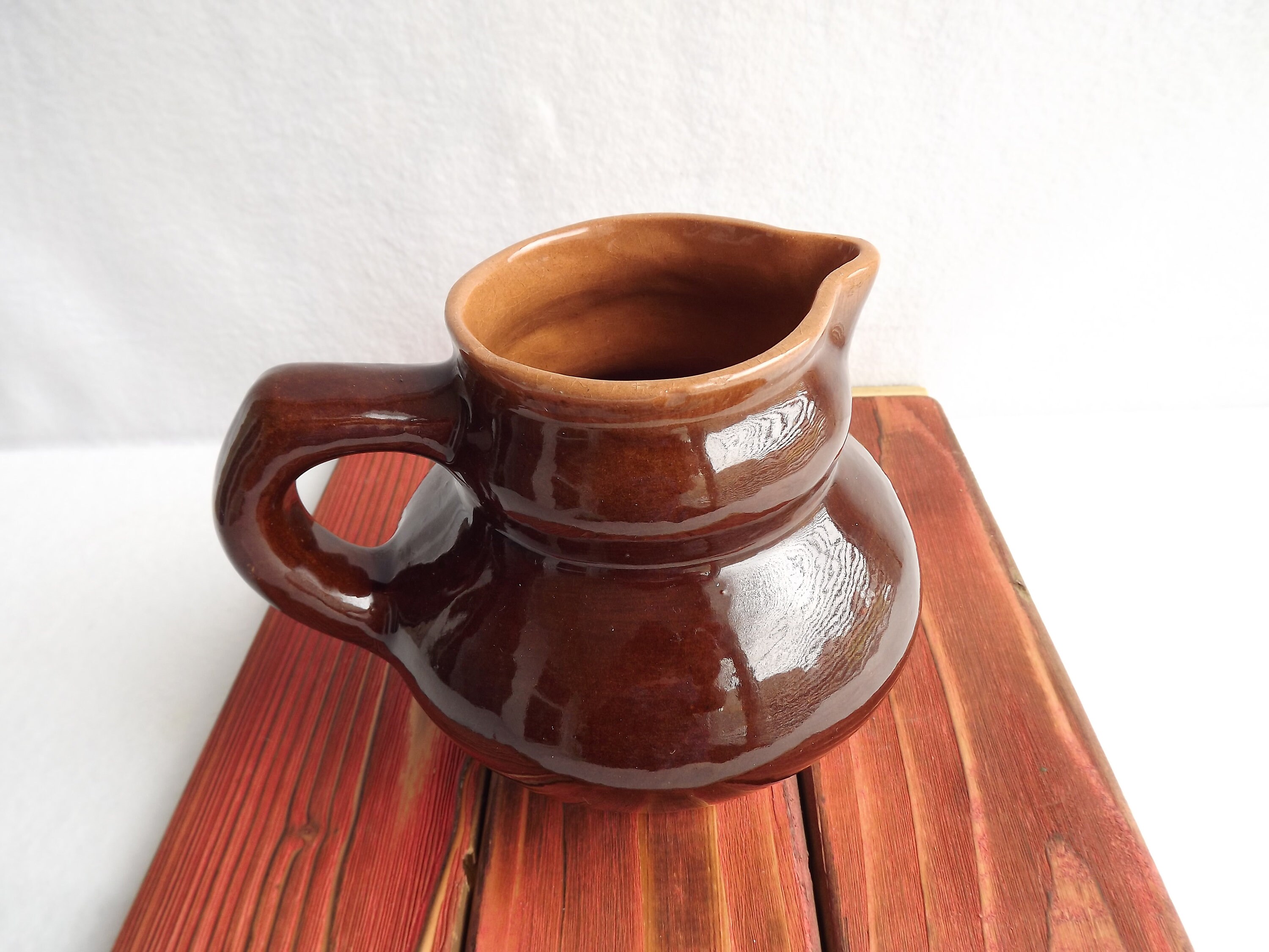 Jug with spout Vintage ceramic jug Ceramic milk jug Etsy