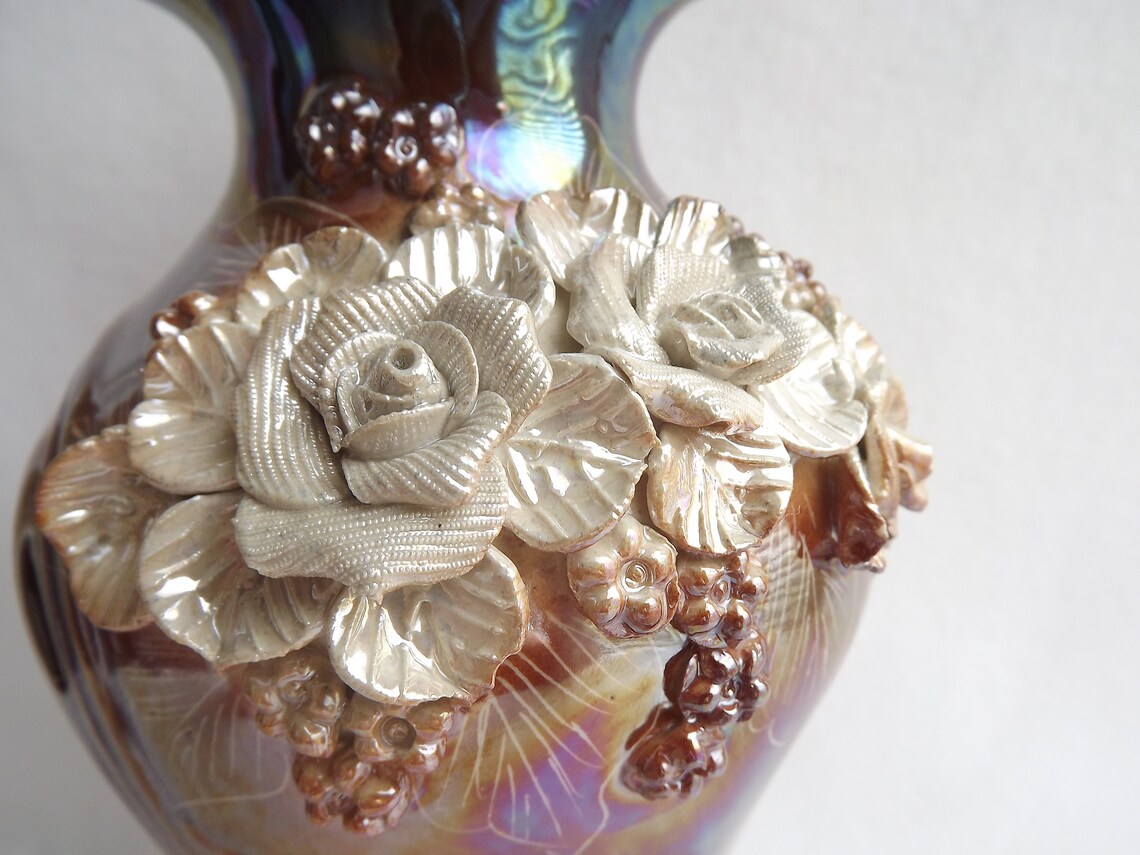 Vintage ceramic flower vase ceramic vase flower vase Etsy