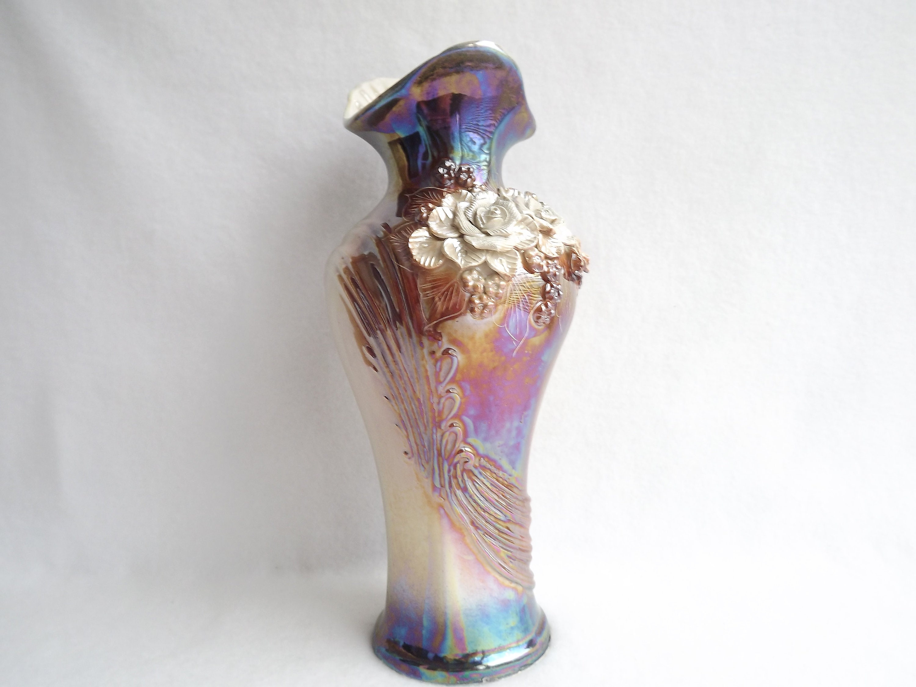 Vintage ceramic flower vase ceramic vase flower vase Etsy