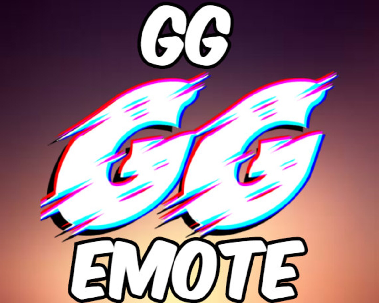 Twitch Emote GG 3D Style Etsy