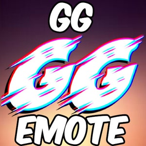 Twitch Emote - GG 3D Style