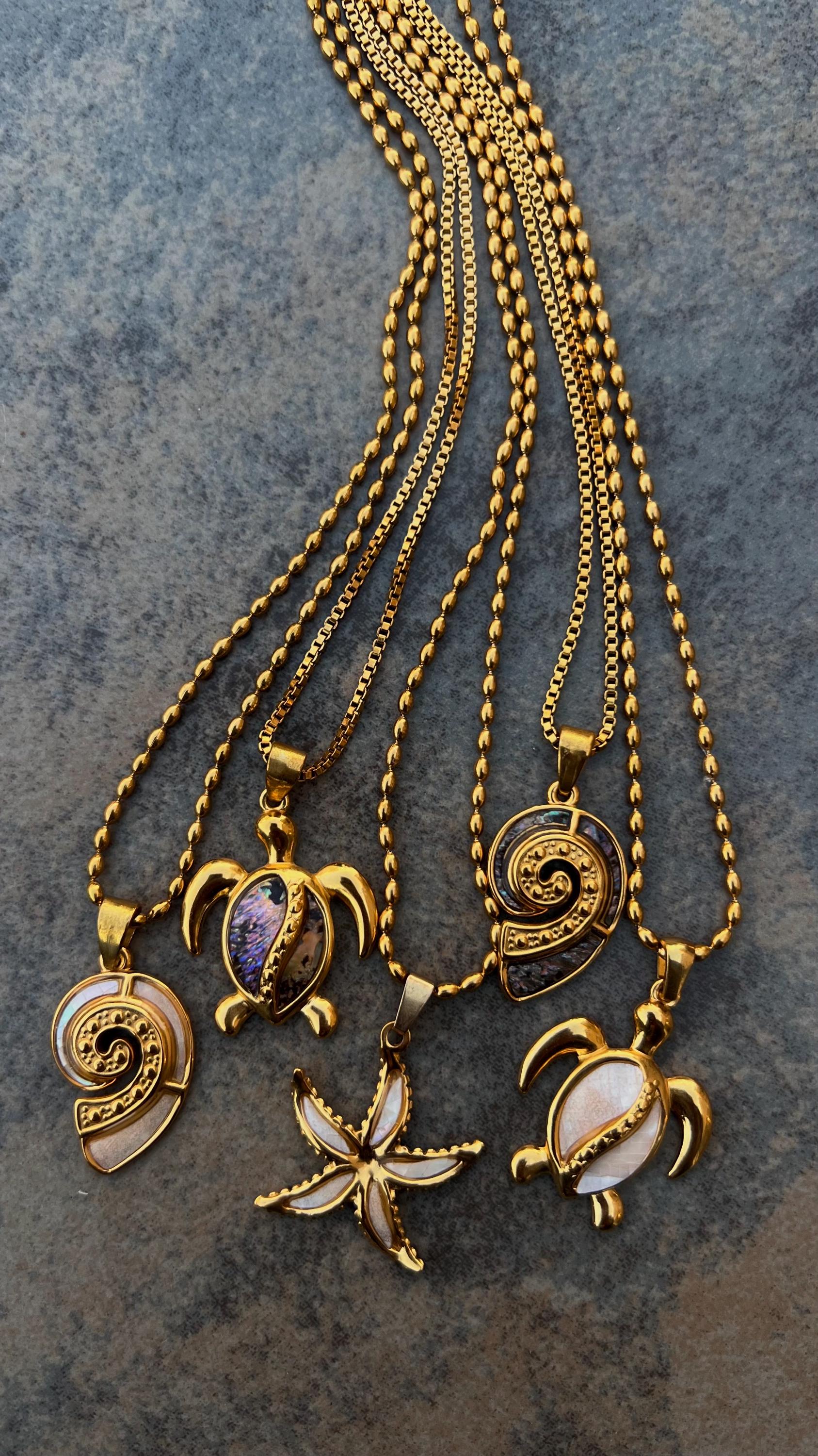 Collier Sirène H2O – Pendentif Coquillage En Métal, Bijou Fantaisie