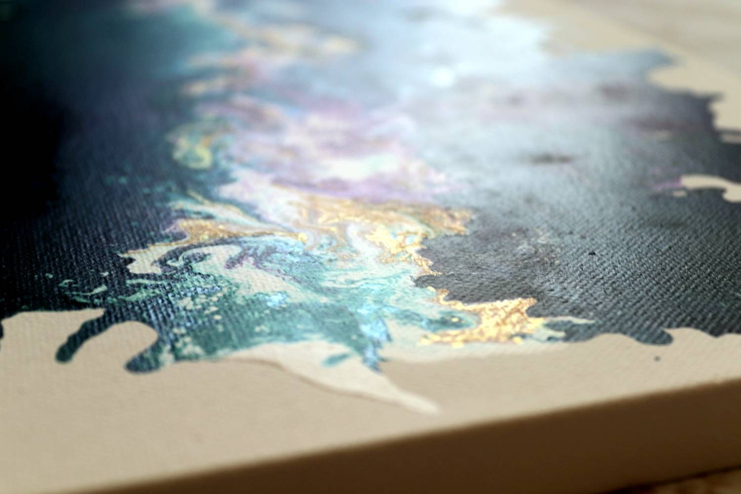 Original Painting Ink on Canvas Etsy UK