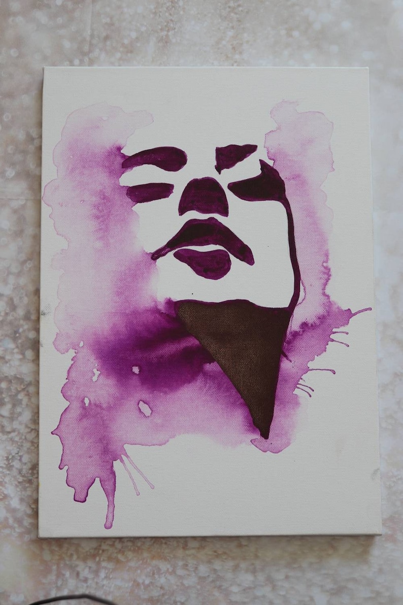 Original painting ink on canvas image 1