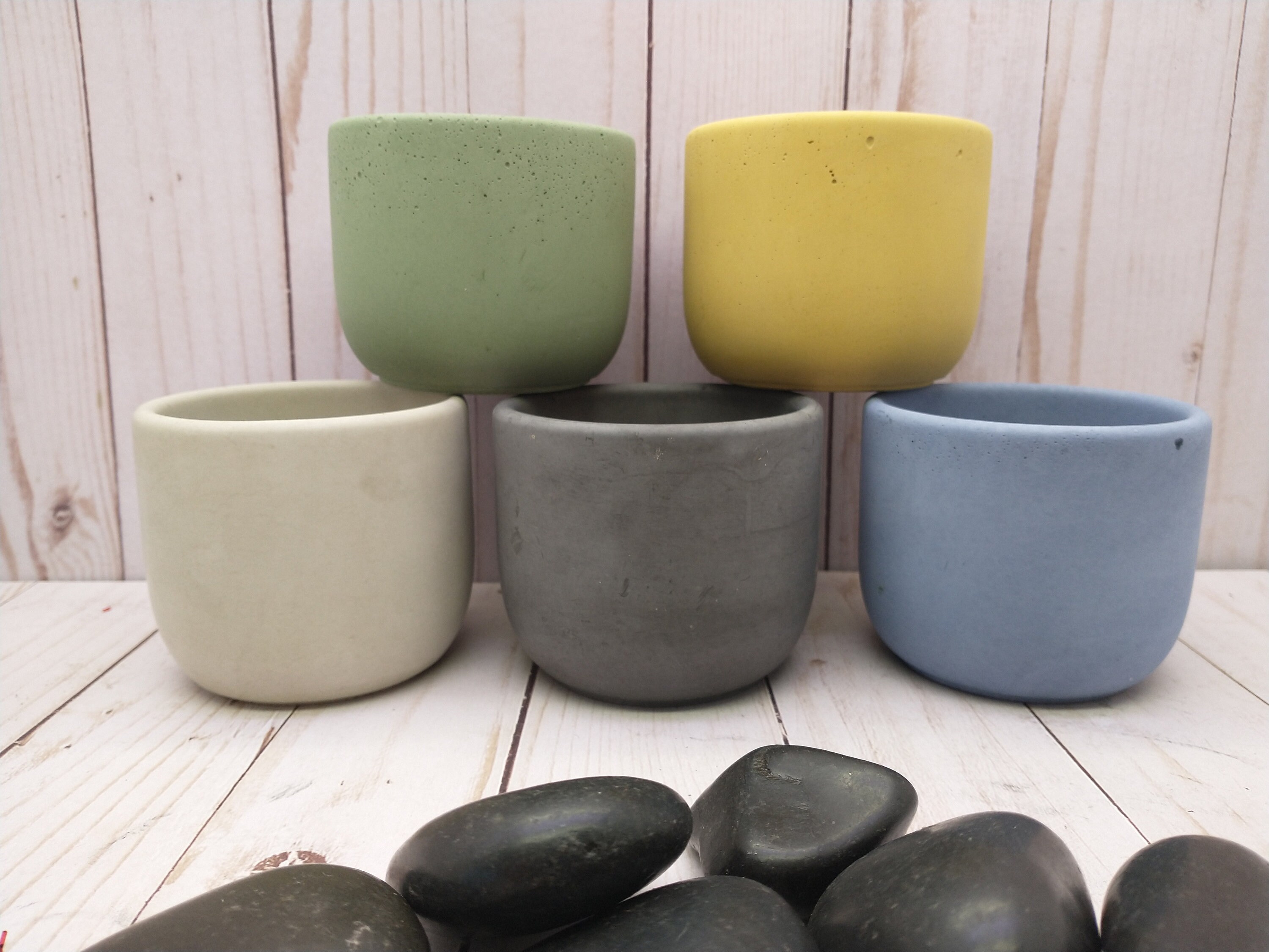 12 Luxury Medium Cement Candle Vessel Wholesale Etsy