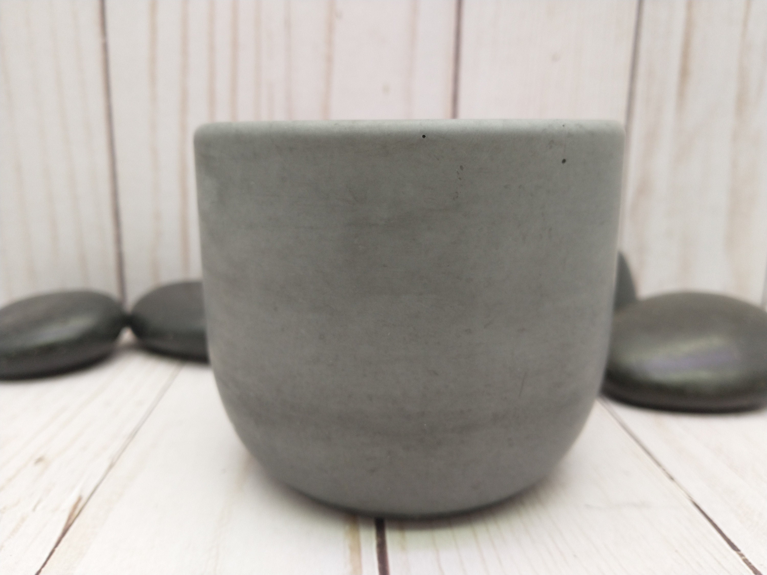 12 Luxury Medium Cement Candle Vessel Wholesale Etsy