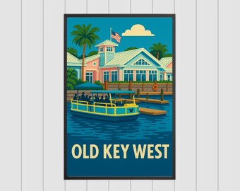 Disney Urlaub Club Key West Digitale Kunst, DMC Mitglied Kunst, PVC Memorabilien, Disney Old Key West Resort Kunst, Disney World Resort Print