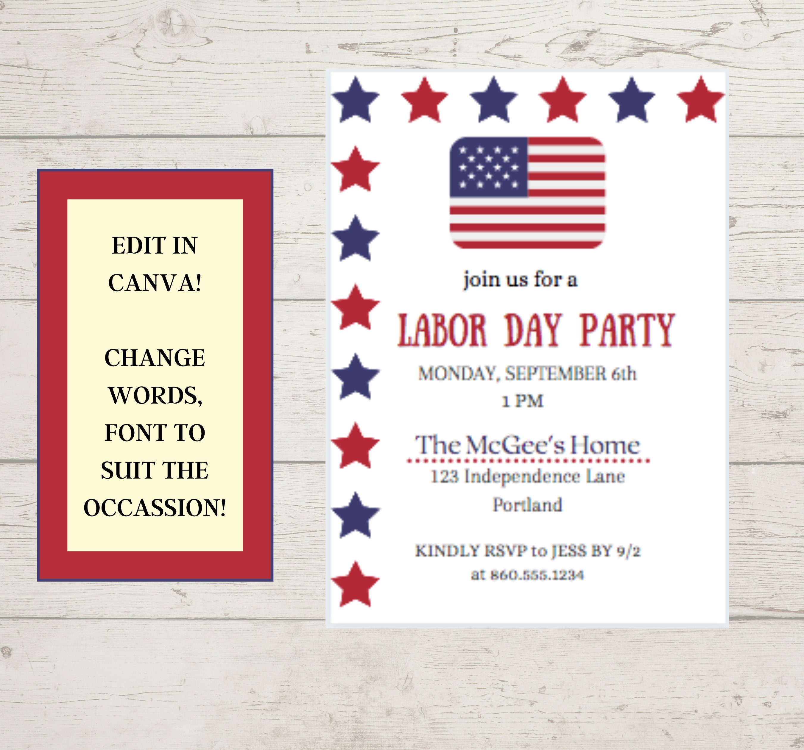 Labor Day Invitation Template