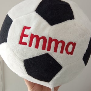 Plush football embroidered with name image 8