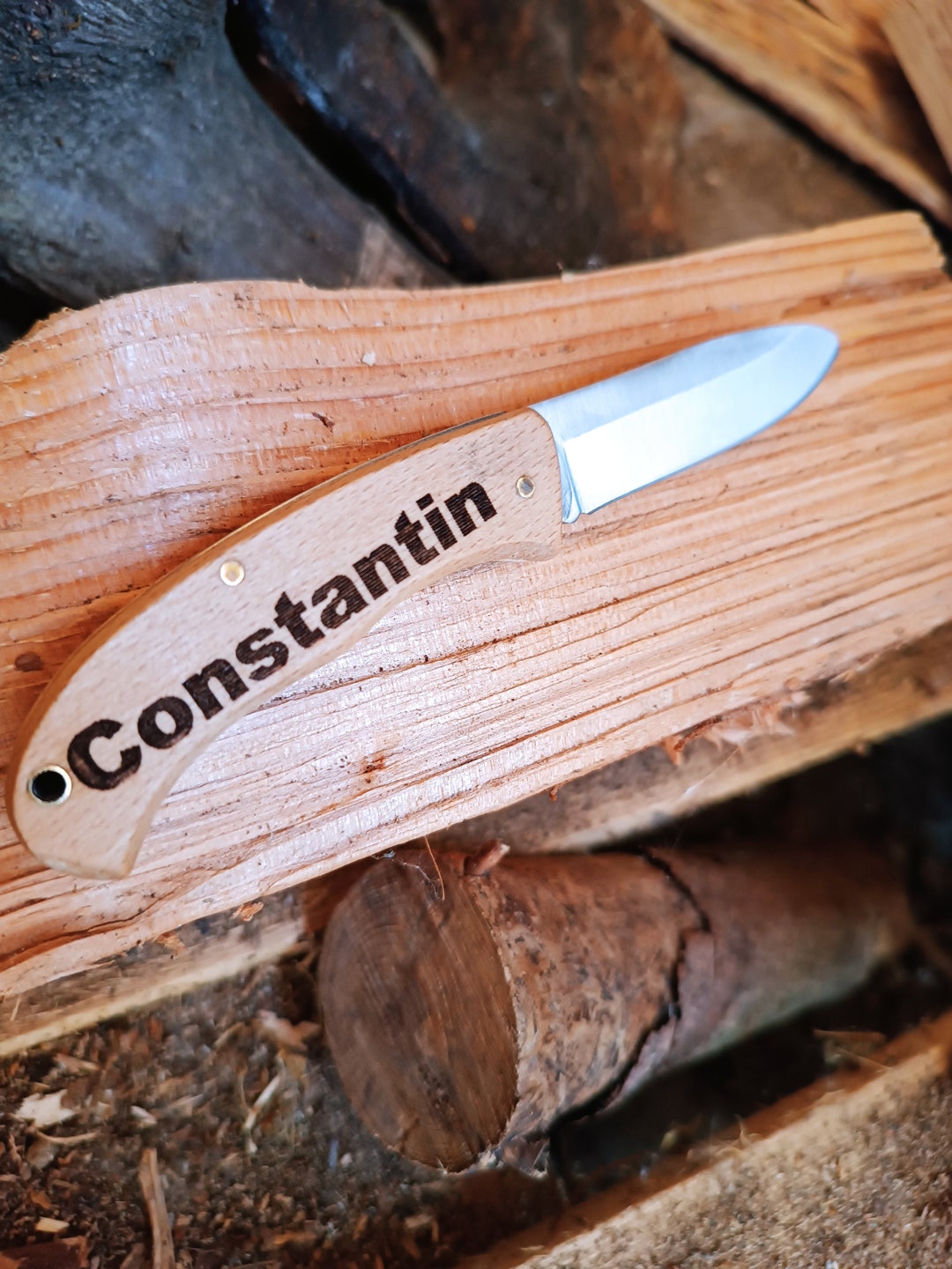 Children's Pocket Knife Carving Knife With Name Etsy