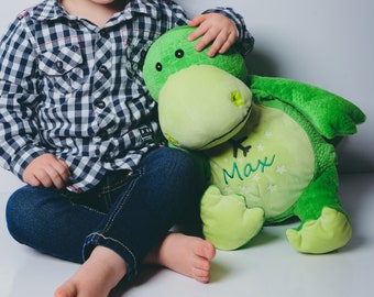 Dino, Personalisiertes Kuscheltier, individuell bestickt