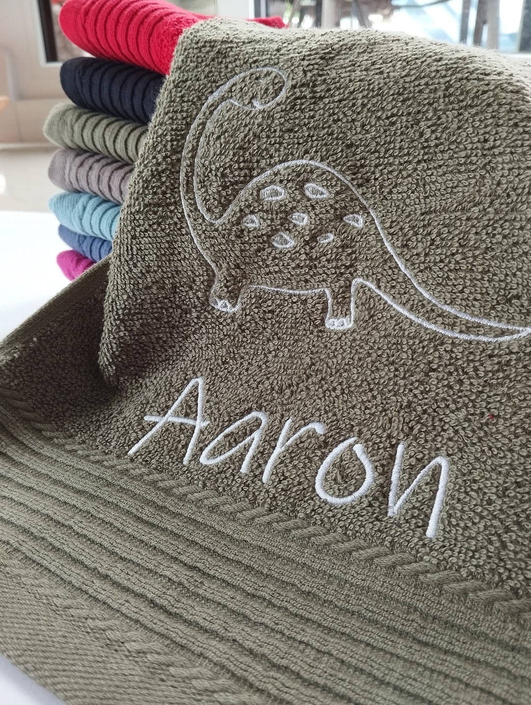 Damaloo Kinder Handtuch Mit Pferdemotiv - 30x50cm Baumwollhandtuch | Saugstarkes Handtuch Für Kita & Schule