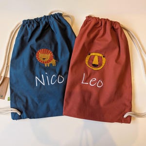 Sac de sport personnalisé avec motif animalier et nom
