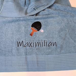 Asciugamano da ping pong personalizzato con nome