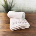 Towel, small guest towel, face towel with name