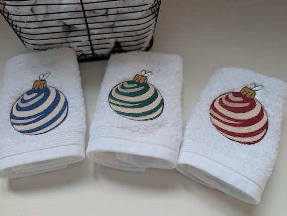 Handtuch, kleines Gästehandtuch Gesichtstuch mit Weihnachtsmotiv