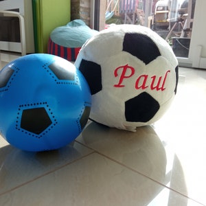Plush football embroidered with name image 6
