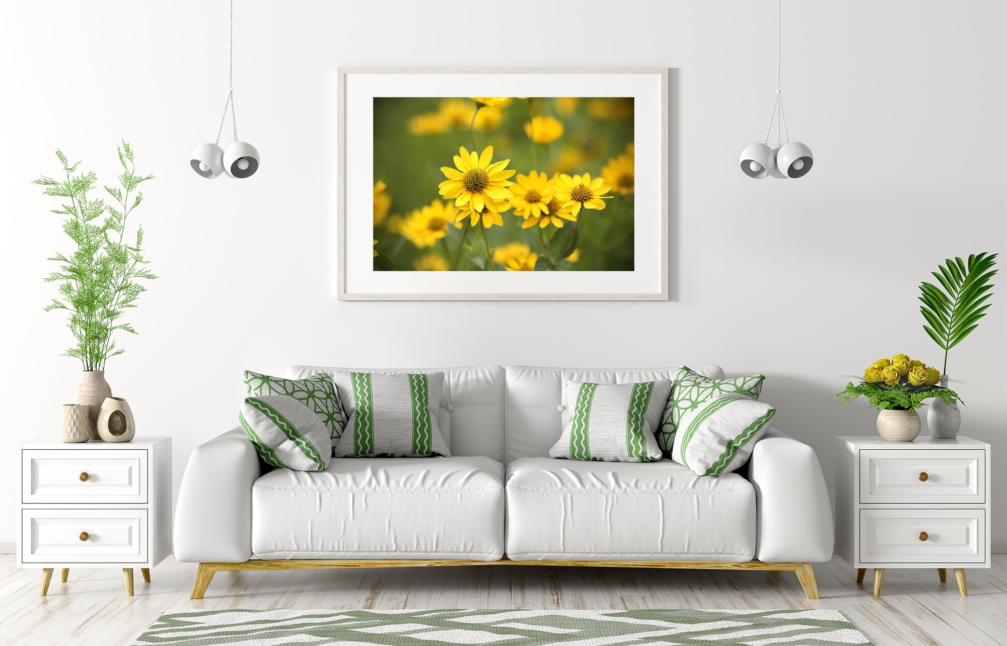 Field of Yellow Flowers Photo, Yellow Flower Photo, Bold