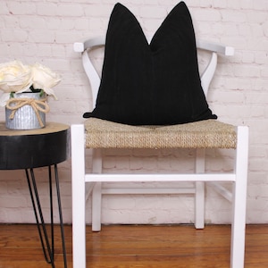 Authentic Black Mud Cloth Throw  Pillow Cover/ MudCloth  Cushion / Bogolan Pillow Case/ African Mudcloth Pillow Cover