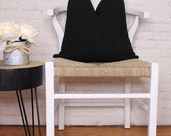 Authentic Black Mud Cloth Throw  Pillow Cover/ MudCloth  Cushion / Bogolan Pillow Case/ African Mudcloth Pillow Cover
