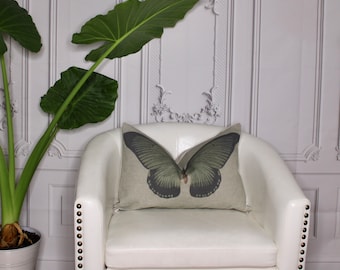 Butterfly Print Throw Pillow Cushion / Pillow Cover / Throw Sofa Pillow Case/ Bohemian Style Pillow Cover/Cushion