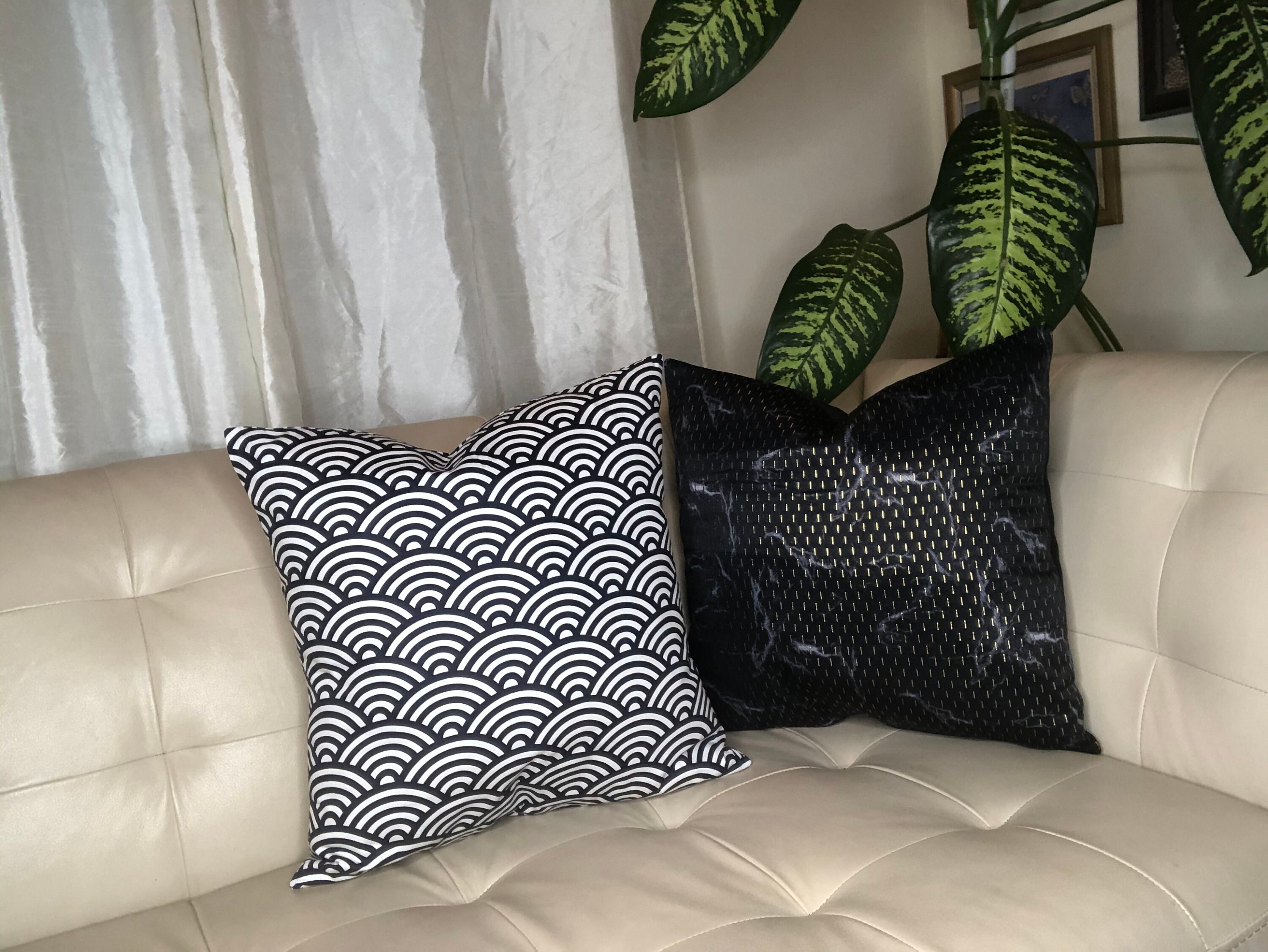 Decorativo azul marino oscuro con cubierta de almohada de tiro | Etsy