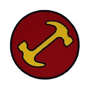 The Stonecutters-patch (3,5 inch) opstrijkbadge opa Simpson Secret Society Club Cartoon DIY-kostuum, rugzak, hoed, jas, cadeaupatches