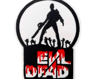 Naszywka z logo Evil Dead (3,75 cala) do naszycia/żelazka, odznaka do przyszycia, klasyczny film kultowy, emblemat, kostium DIY, plecak, kurtka, naszywki na prezenty
