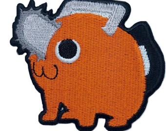 CSM Anime Inspired Patch (3 Inch) Embroidered Iron or Sew-on Badge Costume / Cosplay Souvenir Emblem DIY Gift Patches
