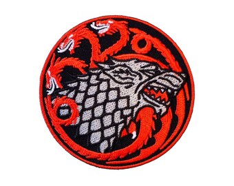 Dracarys 10x10cm. Size 4/'/' x 4/'/' Patch Iron-on