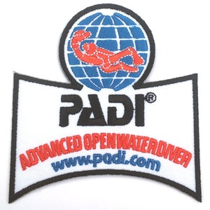 Advanced Open Water Diver Patch (3.5 Inch) Embroidery Diving Badge Scuba Diver Easy DIY Iron-on/Sew-On Embroidered Applique Emblem Crest