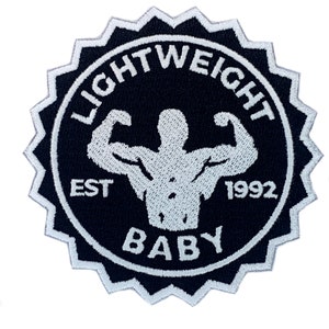 Lightweight Baby 1992 Patch (3.5 Inch) Embroidered Iron or Sew-on Badge Body Building Mr Olympia, Gym Training Bag, DIY Costume Gift Patches