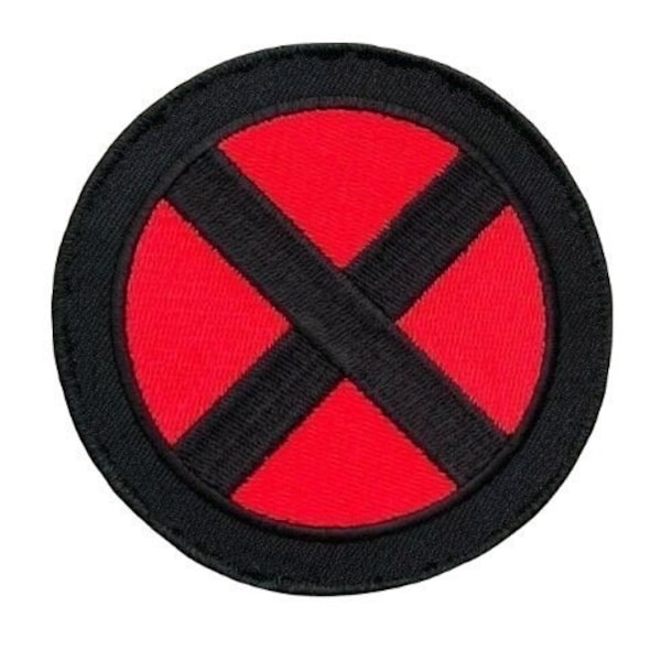 X-Men Patch (3 Inch) Embroidered Iron/Sew-on Badge Super Hero Xmen Applique Movie Souvenir Crest Symbol DIY Costume, Cap, Bag, Gift Patches