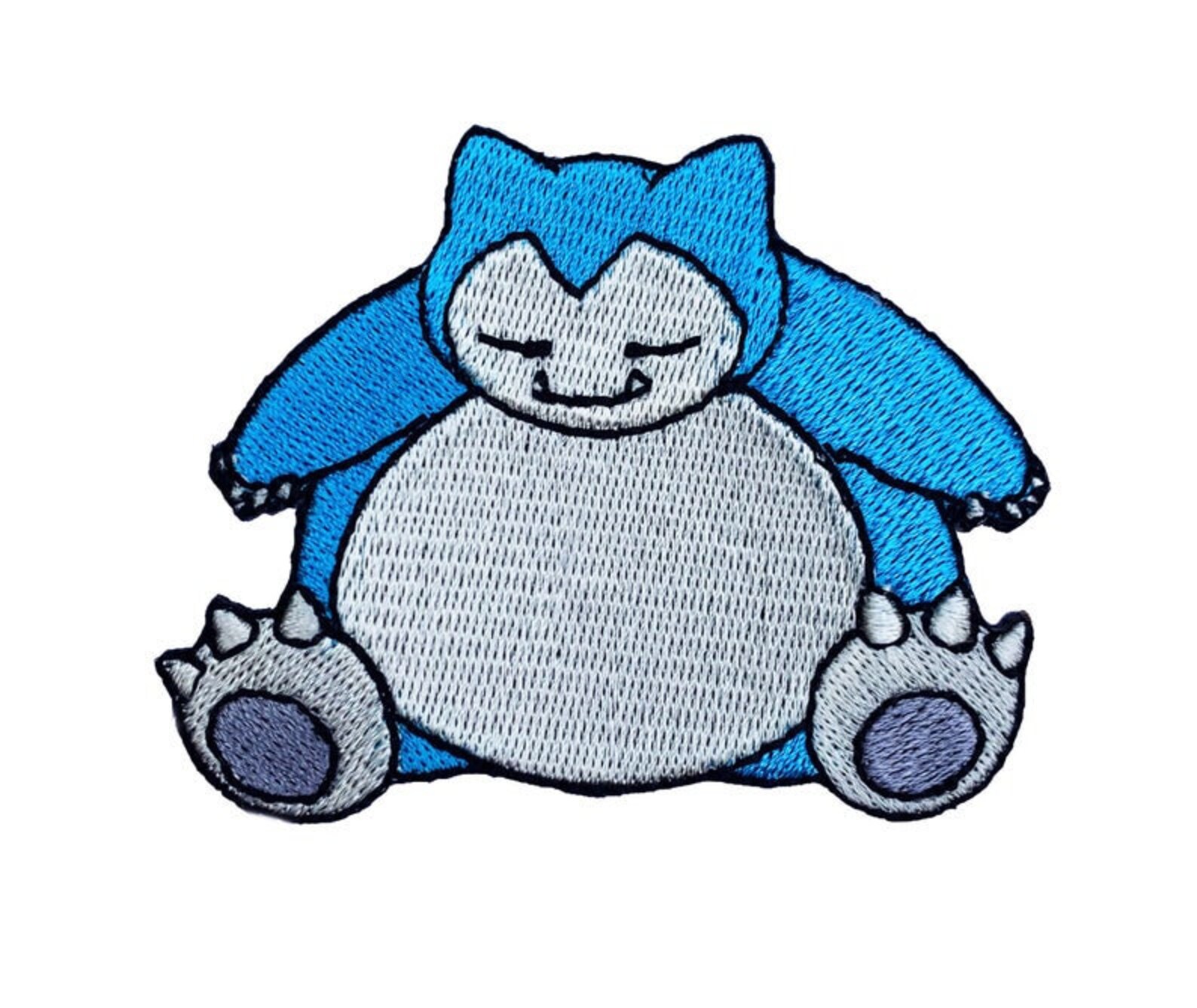 Snorlax Patch 3 Inch Embroidered Iron or Sew on Badge | Etsy