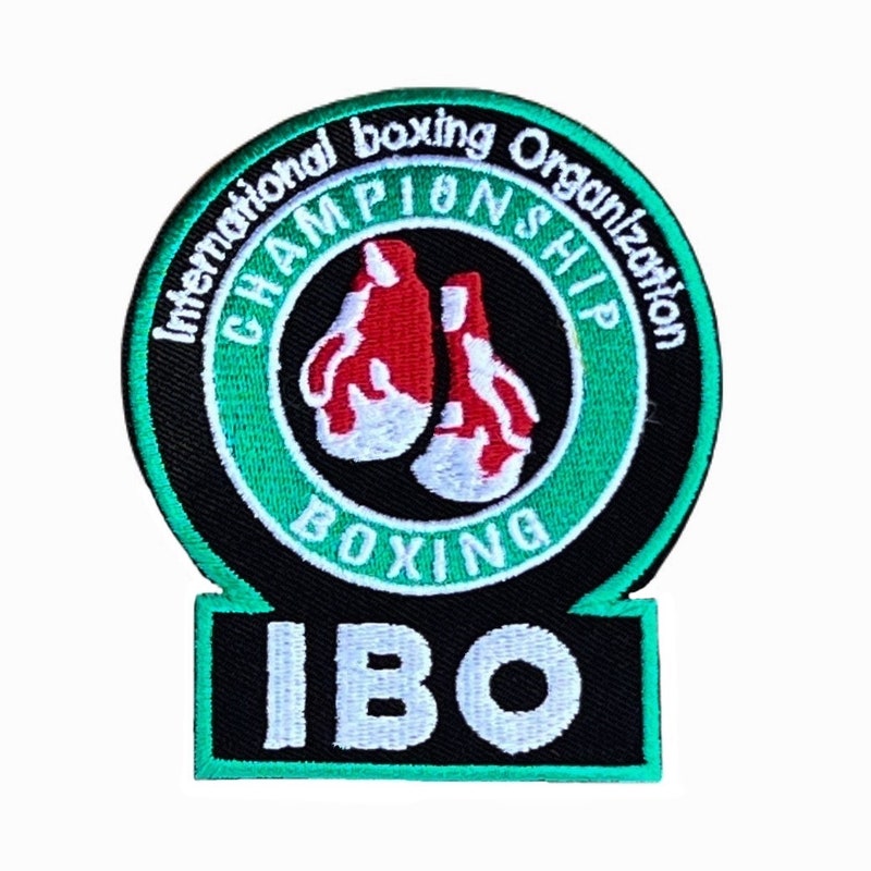 Boxing Gloves Iron-On Embroidered Patch – 2x2 Inches, Red, USA Made