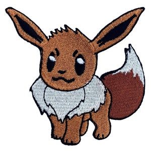 EEVEE Patch (3 Inch) Embroidered Iron-on or Sew-on Badge Costume Emblem Cosplay Patches New Vaporeon Gift Patches