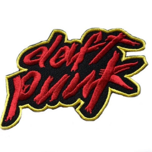 XL D-aft Punk Patch (8.5 Inch) Embroidered Iron/Sew-on Badge Souvenir Homework Logo DIY Costume, Jacket, Bag, Backpack, Vest, Gift Patches