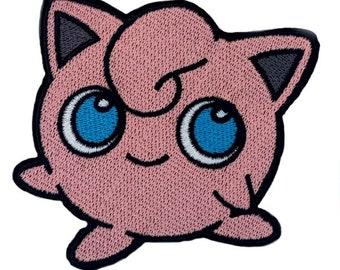 Jigglypuff Patch (3.5 Inch) Iron or Sew-on Badge Pink Retro DIY Costume Legendary Inspired Team Instinct, Mystic, Valor, Gift Patches