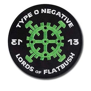 Type-O-Negative Patch (4 Inch) TON Lords of Flatbush Embroidered Iron/Sew-on Badge Music Concert Festival Souvenir Jacket, Bag, Gift Patches