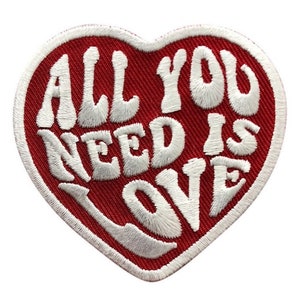 Beatles Patch (3 Inch) All You Need is Love Sergeant Peppers Embroidered Iron-on/Sew-on Badge Music Festival Souvenir DIY Costume Gift