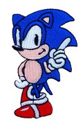 Sonic-The-Hedgehog Patch (3 Inch) Embroidered Iron/Sew-on Badge DIY Costume Emblem, Jacket, Backpack, Cap, Bag, Gift Patches product logo