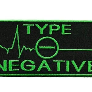 Type O Negative Patch (4 Inch) Brothers in Blood Embroidered Iron/Sew-on Badge Applique Metal Music Jacket, Hat, Bag