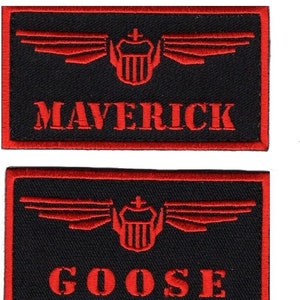 Top Gun Maverick Rooster Badge Patch Classic Pilot Arrow Embroidered Iron  On BG1 -  Italia