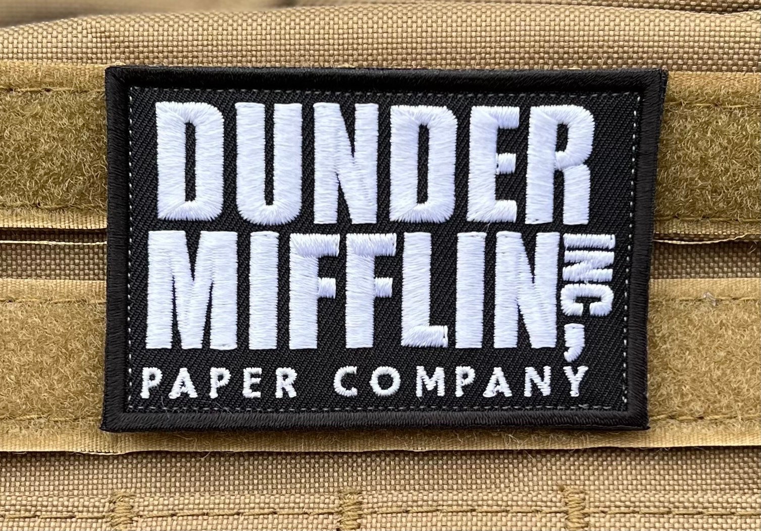  Dunder Mifflin Inc - The Office Embroidered Patch - 2x3  (Iron-On)