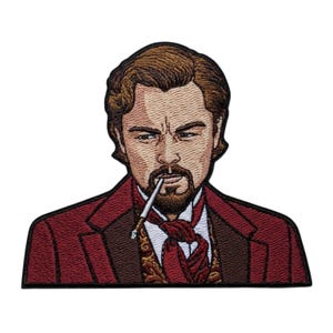 Calvin Candy Patch (2.6 Inch) Django Embroidered Iron-on/Sew on Badge, Movie Souvenir, Western, Quentin Tarantino Gift Patches