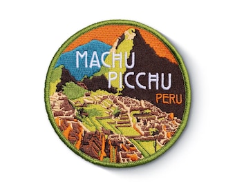 Parche de Machu Picchu, Perú (3,1 pulgadas), bordado para planchar o coser, ideal para turismo de vida silvestre inca, mochilas, gorras y sombreros, parches de regalo.