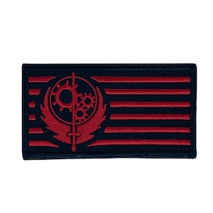 Brotherhood of Steel Patch BOS Fall-out Inspired Hook and Loop Badge Gamer Perfect for Caps, Backpacks, DIY Costumes, Jackets, Gift Patches