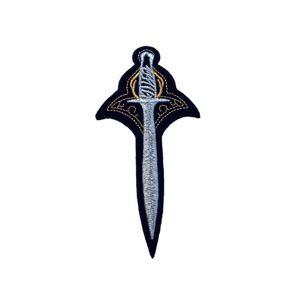 Sting Sword Patch (4 Inch) Lord-of the-Rings Embroidered Iron or Sew on Badge Applique The Hobbit Movie DIY Costume Elvish Gift Patches